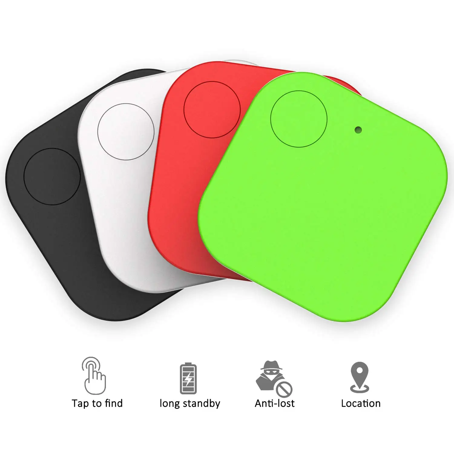 

yooap Mobile Finder Wallet Finder, Bluetooth Pet Tracker Wallet Baggage Tracker Anti Lost Reminder for Android and iOS (4pcs)