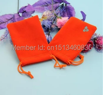 

100pcs/lot free shipping small velvet jewelry pouch velvet gift pouch velvet drawstring pouch bag custom logo Iphone4s bag