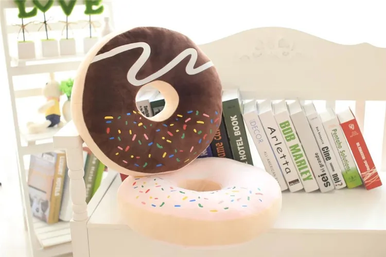 

Free shipping fashion chocolate donuts plush cushion pillow cookie pillow cushion sofa cute bread donuts High quality