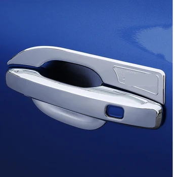

2018 Door Handle Cover Overlay Bowl Insert Trim Panel With Smart Hole Frame Chrome Car Styling For Volvo XC60 Accessories