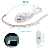 De Costura Máquina De Costura Luz 18led Brilhante Faixa de Luz Com Toque Dimmer E Fonte De Alimentação USB