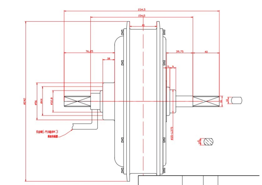 3000w motor drawing