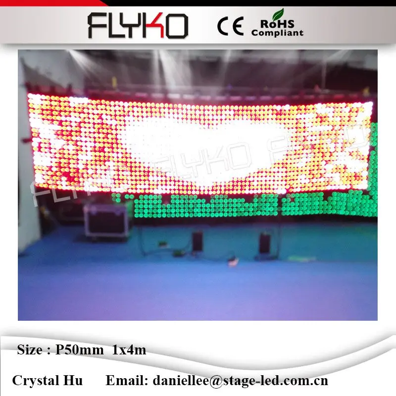 

P5cm 4x1m Background Led curtain Velvet cloth RGB full color Video curtain Stage Wedding Bar led screen