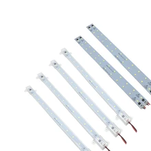 10 шт. ac 220 В светодиодный Жесткий полосы без водителя для T5 T8 трубки, 5 Вт 6 Вт 8 Вт 10 Вт SMD 2835 Светодиодный pcb бар светильник без необходимости питания белый корпус
