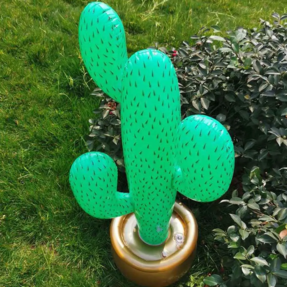 wonderful  Summer beach toy Inflatable cactus Beach Sand Toys Wild West Mexican Hawaiian Fancy Dress Party clu