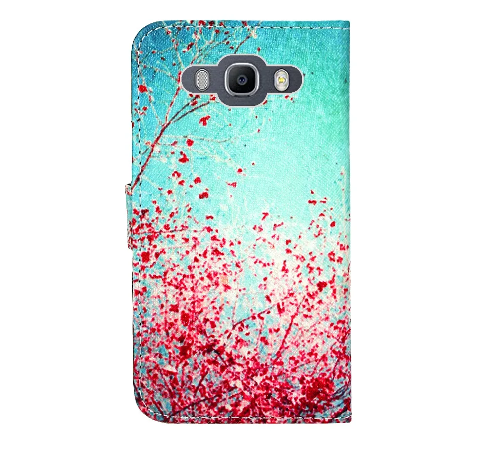 Чехол для Samsung Galaxy J7 2016 в виде открывающегося Портмоне кожаный чехол подставка