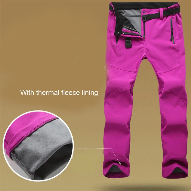 Уличные походные лыжные штаны для женщин, теплые флисовые мягкие спортивные брюки для кемпинга, S-3XL, повседневные осенние зимние женские штаны
