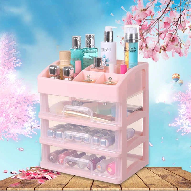 

Dismountable Diamond Painting Box Embroidery Accessories Triple Layer Drawer Type Jewelry Makeup Cosmetics Storage Box Case