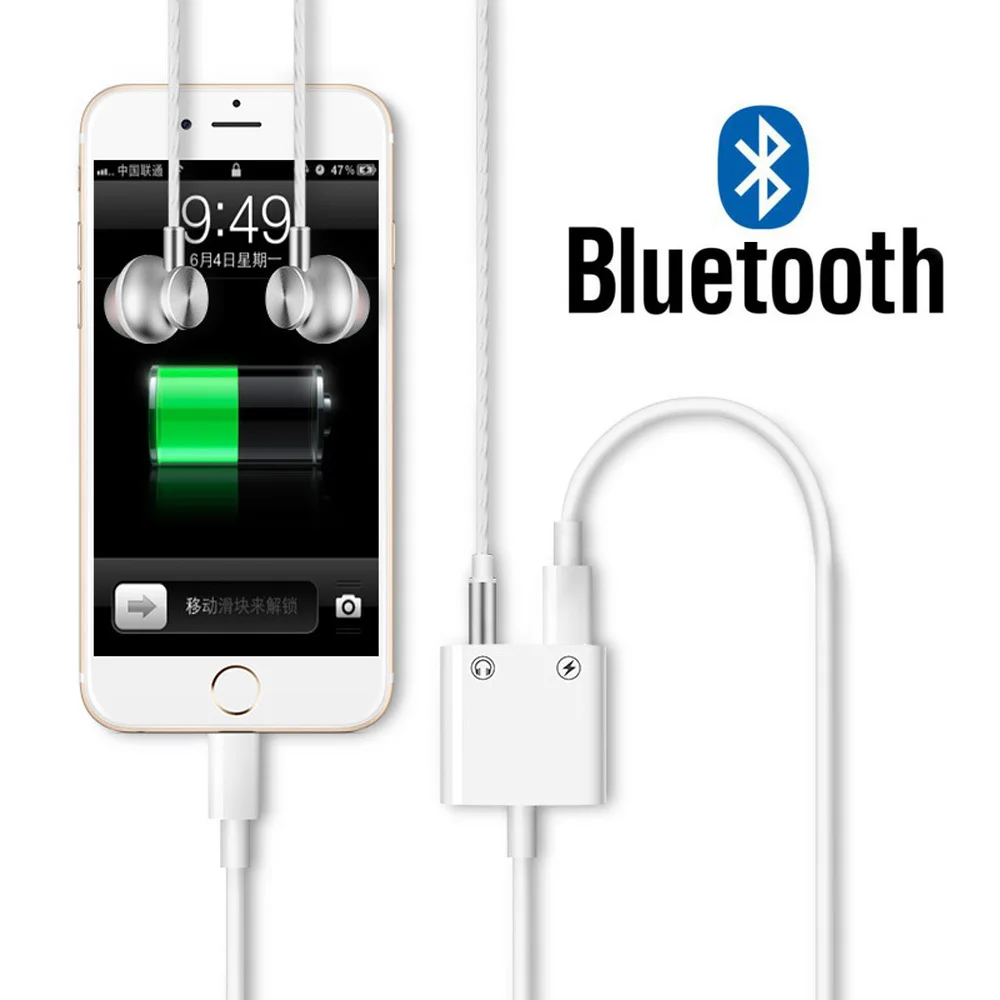Для Lightning/3,5 мм разъем для наушников аудио конвертер Bluetooth Aux кабель для iPhone 11 Pro Max 8 X адаптер разветвитель вызова IOS 13