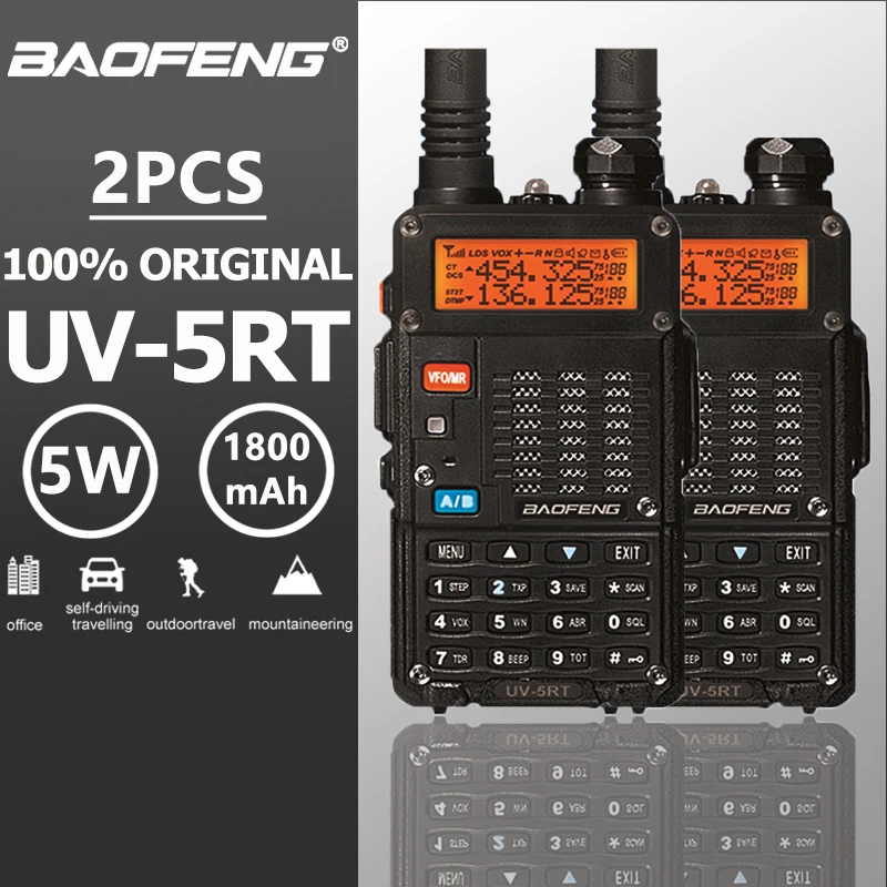 2pcs Baofeng UV-5RT Walkie Talke Radio Comunicador UV 5RT CB Radio Scanner Advanced Baofeng UV-5R Walky Talky Professional UV5R 2pcs Baofeng UV-5RT Walkie Talke Radio Comunicador UV 5RT CB Radio Scanner Advanced Baofeng UV-5R Walky Talky Professional UV5R