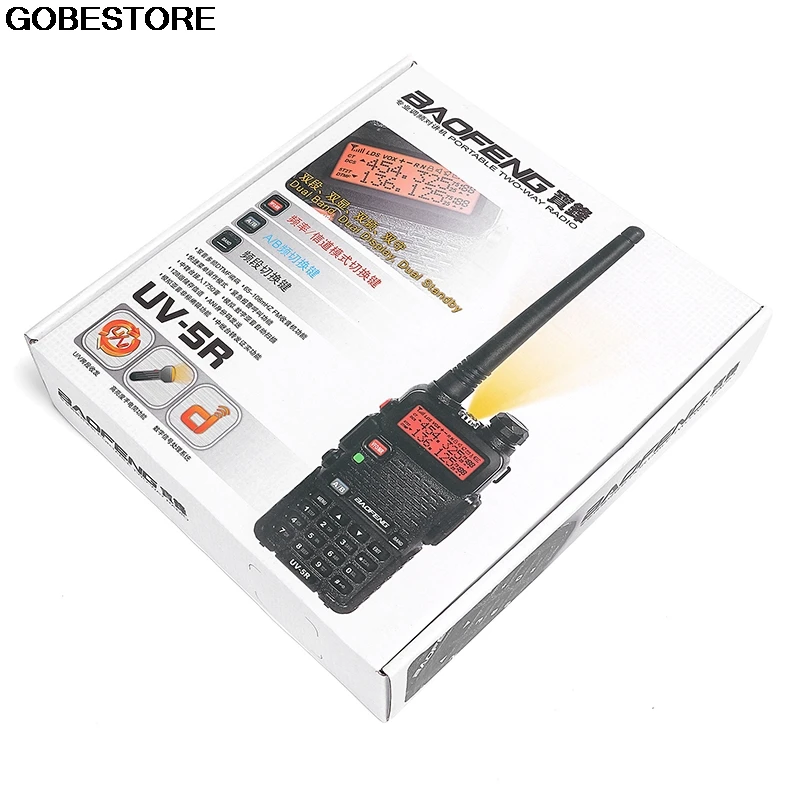 UV 5R портативная рация профессиональная CB радиостанция Baofeng UV5R трансивер 5 Вт VHF UHF
