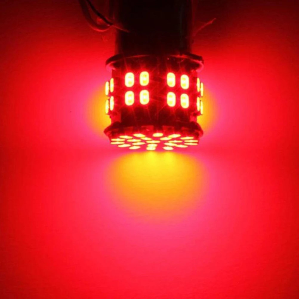 2 шт супер яркий светодиодный светильник для замены лампы для поворота светильник s резервный светильник s стоп-светильник s-красный(1157, двойной контакт BAY15D