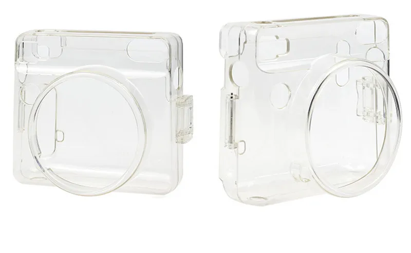 Прозрачный кристалл Пластик чехол PU кожа Винтаж Ретро Камера сумка для FUJIFILM Instax квадратный SQ6