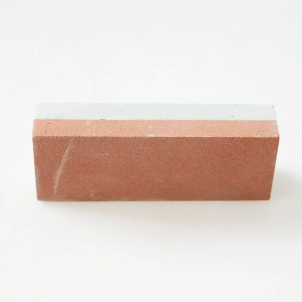 Высокое качество двухсторонние для заточки ножей Oilstone Grit 400 # & 1500 # зеленый и красный корунд точильный камень