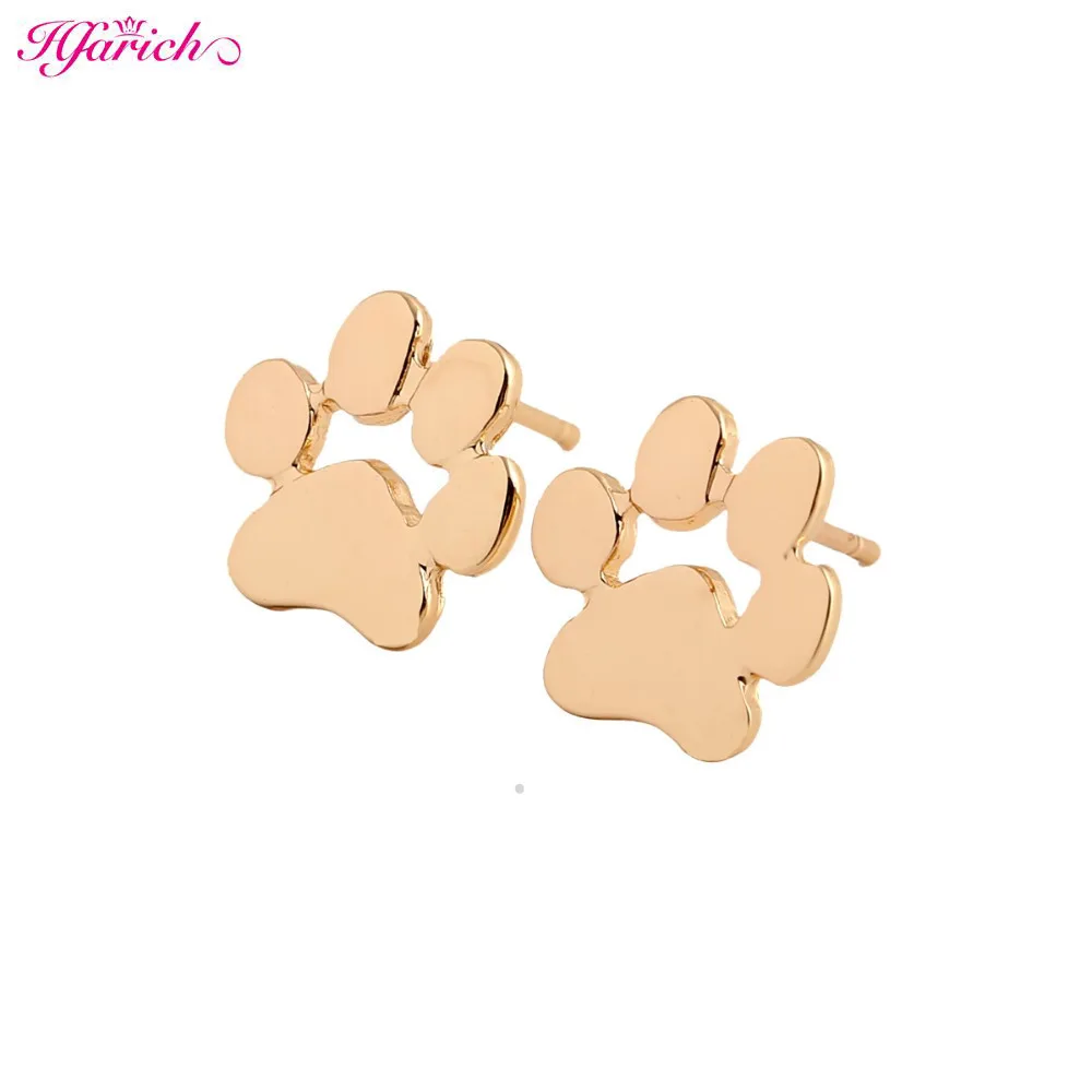 

New Fashion Cute Paw Print Earrings for Women Cat and Dog Paw Stud Earrings ED124