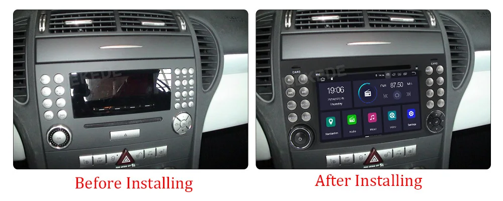 Clearance MEKEDE Car Multimedia player PX30 Android 9.0 car radio stereo DVD player For Benz R171 W171 Benz SLK R171 SLK200 WIFI GPS BT 2