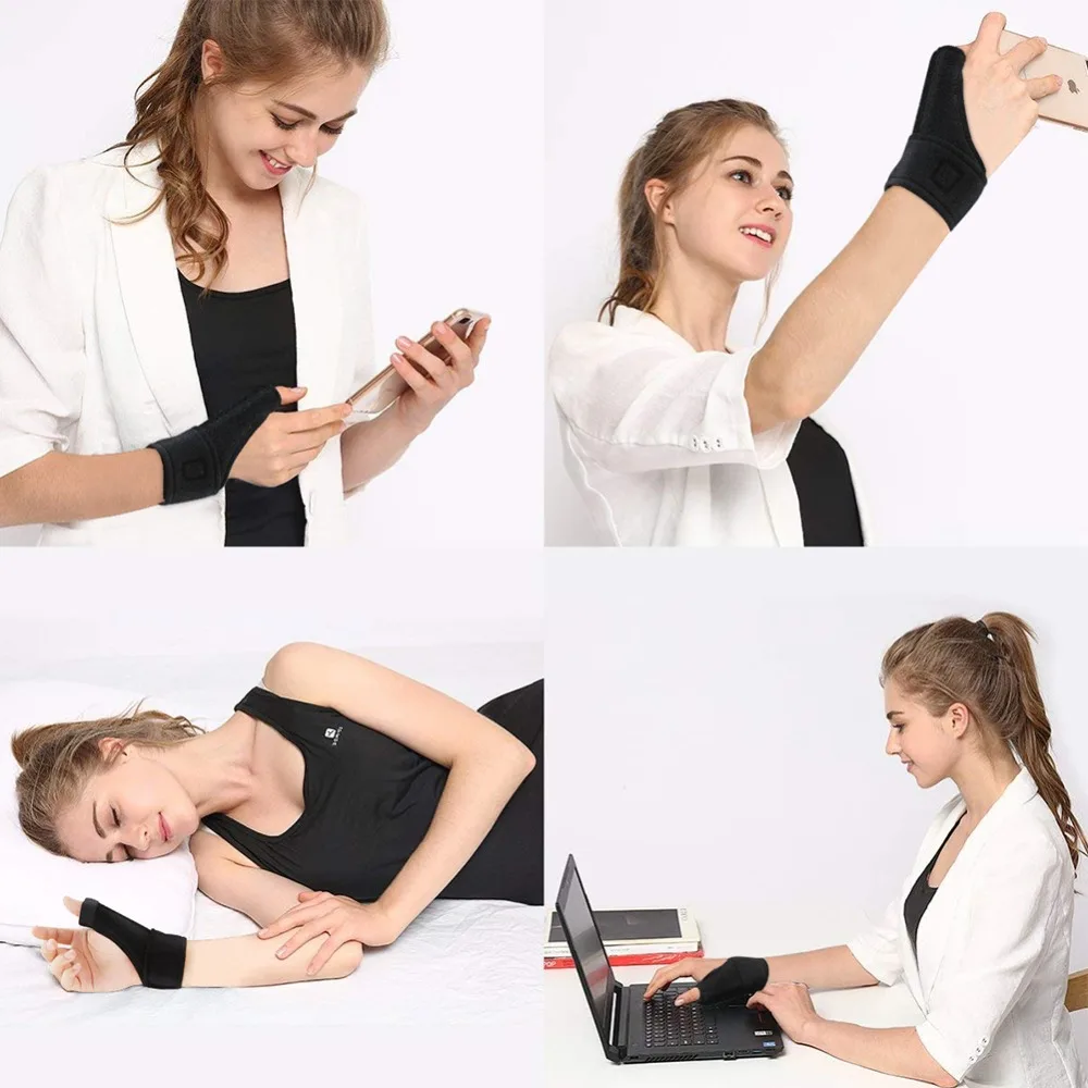 

SKL Thumb Splint Trigger Finger Support Wrist Brace Removable Ergonomic Thumb Protector Reduces Pain from Thumb Injury, Sprains