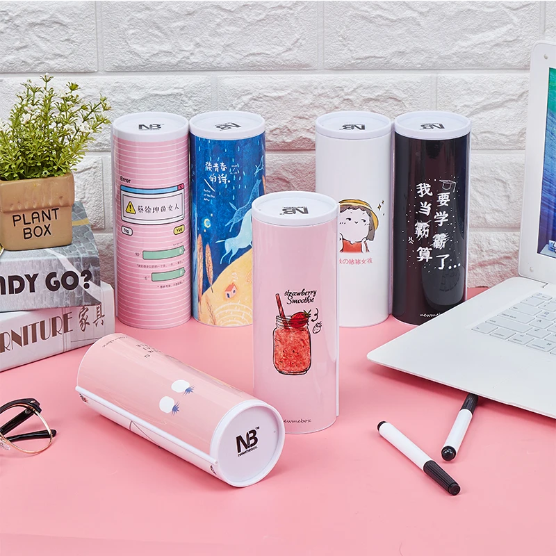 Goedkoop Etui Rekenmachine Solar Uitwisbare Spiegel Multifunctionele Hoge Capaciteit Pen Dozen Schoolbenodigdheden Briefpapier Gift Voor Jongen Meisje