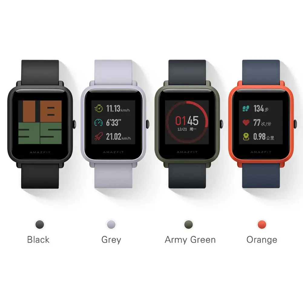 

GPS 1.28 inch Color Touchscreen Display Bip Sport Fitness IP68 GPS Smart Watch Heart Rate Monitor