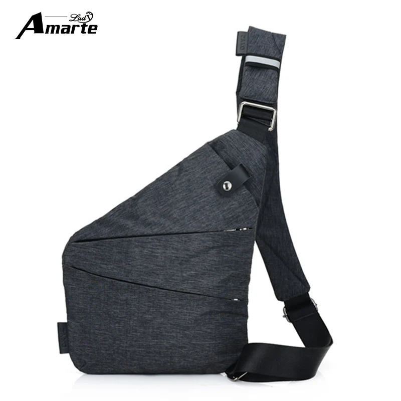 

Amarte Anti-theft Design Men Sling Bags Messenger Crossbody Chest Bag Pack Casual Bag Single Unisex Women Shoulder Strap Pack