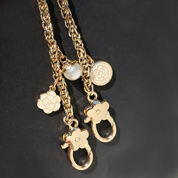 

DIY Accessories 40cm-150cm Replacement Gold Metal Chain Shoulder Straps for Small Bags, Handbags Fashion 6mm Bag Handles Straps