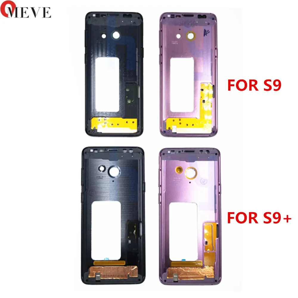 

For Samsung Galaxy S9 G960F S9+ S9 Plus G965F Middle Frame Housing Bezel Front Chassis Frame With Side Buttons Replacement Parts