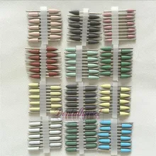 120 шт стоматологические силиконовые полировальные боры резиновые полировальные 2,35 мм хвостовик