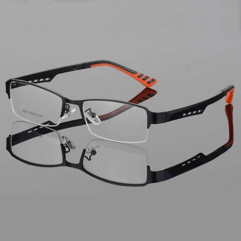 Оправа для очков, мужские компьютерные оптические очки, оправа для мужских очков Armacao Oculos de, оптические очки по рецепту - Цвет оправы: Оранжевый