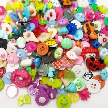 

50/100pcs /lot Mix color Plastic Buttons Backhole Scrapbooking Sewing DIY Craft Applique PT80