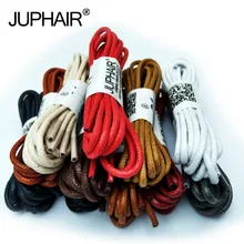 JUP1-12 Pair Khaki Laces Waxed Round Shoelaces Sneaker Laces Solid Polyester Twisted Boots Shoes High Quality Brand Fashion Lace