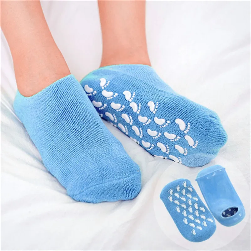 

1 Pair SPA Moisturizing Gel Socks Repairing Cracked Dry Skin Whitening Foot Care
