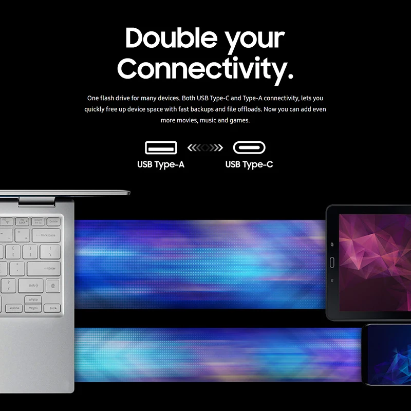 SAMSUNG USB флешка диск 32 г 64 128 256 накопитель 3 1 Тип C флешки Memory Stick смартфон планшетный