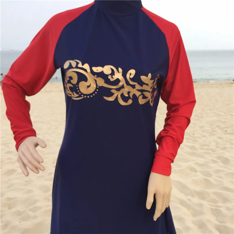 

Islamic Swimsuits Plus Size Swimwear Full Cover Long Modest Islamic Hijab Swimwears for Muslim Womens