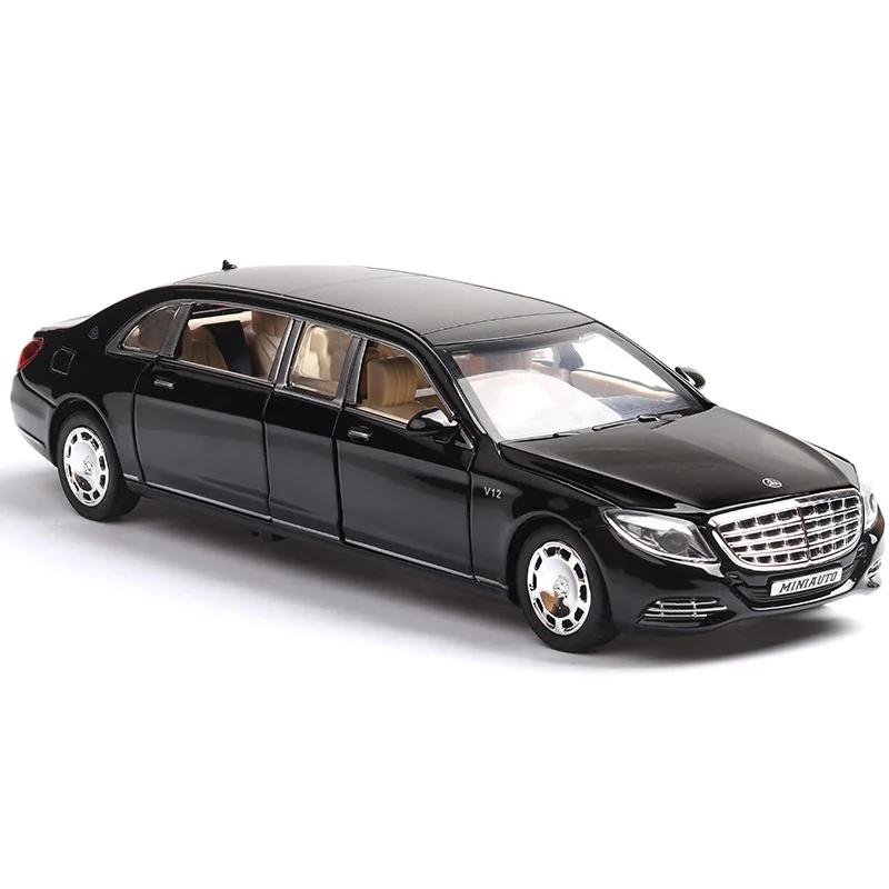 

1:32 Extended S650 Model Car Diecast Metal alloy Simulation Pull Back Vehicles Cars Toys For Kids Gifts For Children