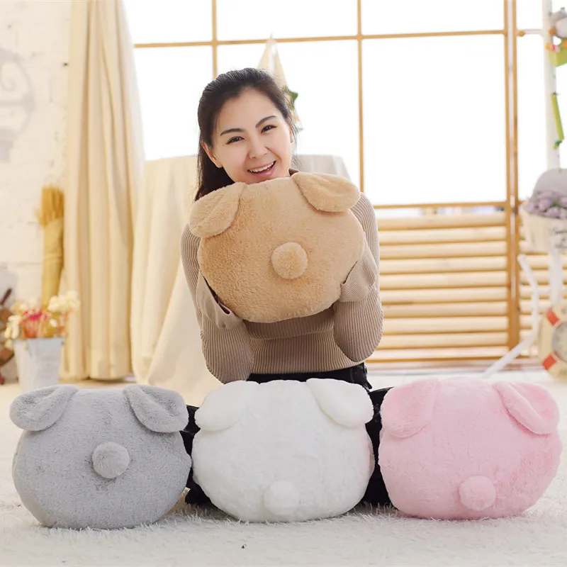 

1pc 28*33cm Kawaii Shadow Rabbit Plush Pillow Stuffed Cute Animal Toy Doll Soft Hand Warmer Lovely Valentine's Gift for Girls