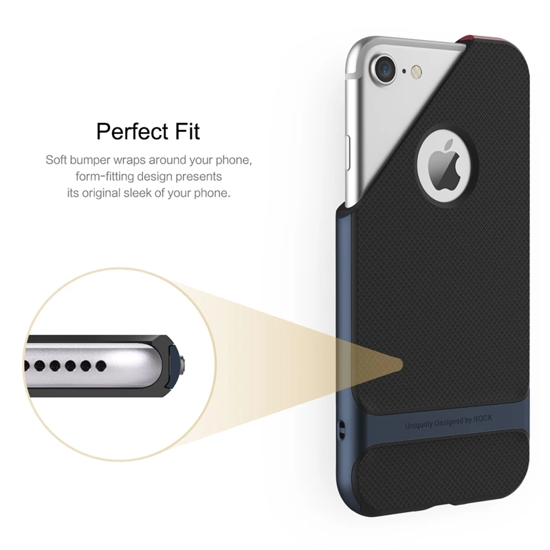 Для iPhone 7 Plus чехол, Rock тонкая задняя крышка для iPhone 7 Plus Чехол протектор тонкий светильник в виде ракушки
