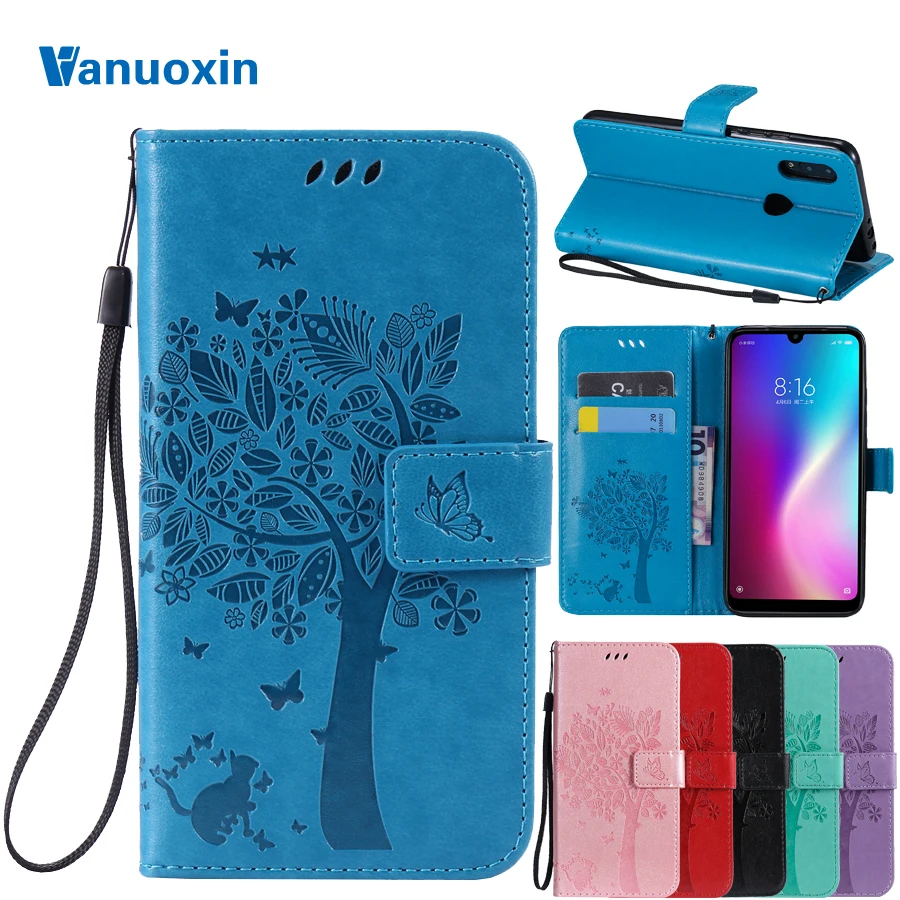 Redmi 7 Case on for Fundas Xiaomi For Coque Pro 3D cat butterfly Flip Wallet Leather Phone Bag shell | Мобильные телефоны и