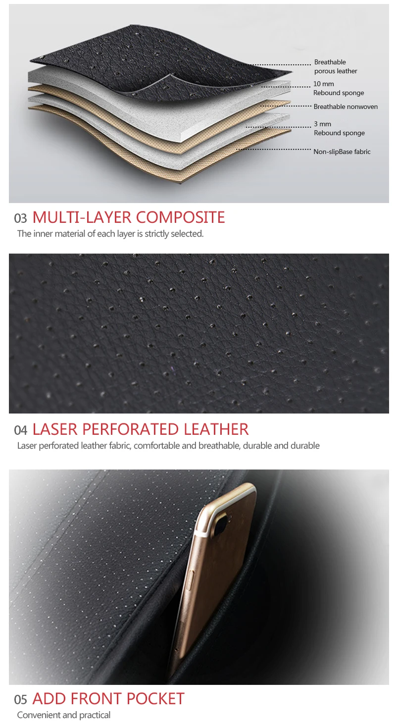 Automobiles Seat Cover Auto Accessories PU Leather Interior Car Seat Cover Four Seasons Universal Protector Storage Seat Cushion