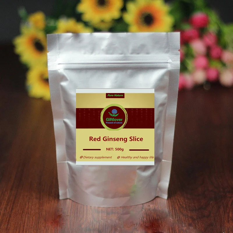 

10 Years old Sugar-free Red Ginseng Slices Natural Korean Red Panax Ginseng Slices,Hong Shen,Radix Ginseng Rubra,Top Quality