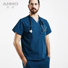Medical work wear Hospital Doctor Nurse Woman&Man Short sleeve Medical Clothing uniformes hospital women nurse uniform designs