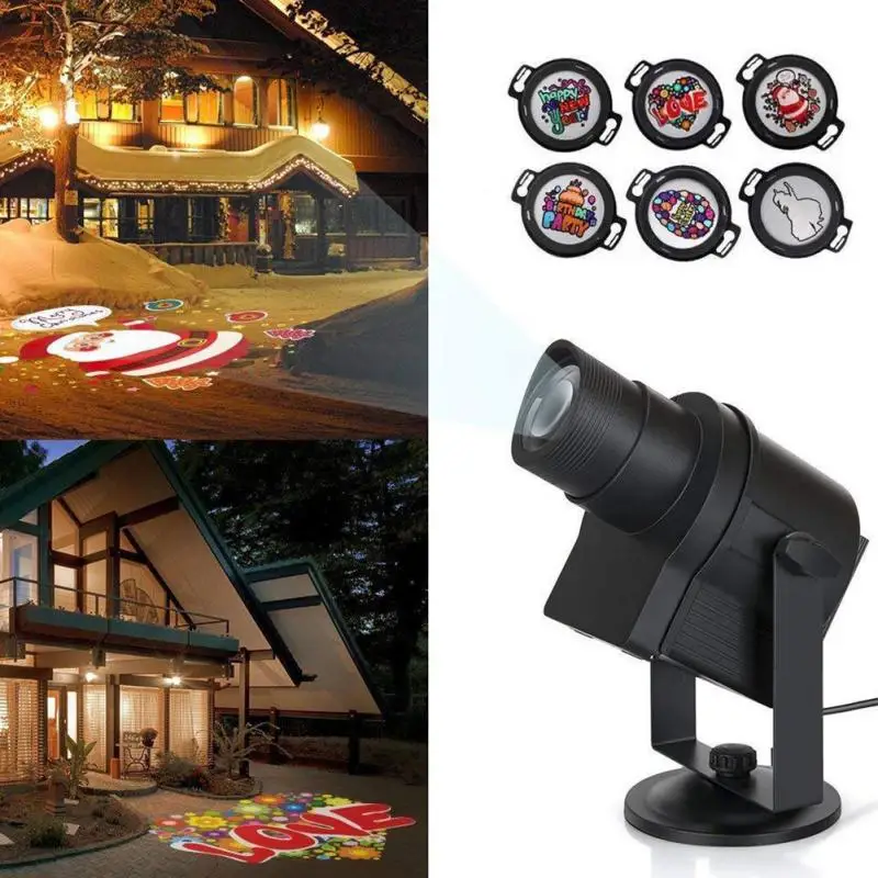 

Snowflake LED Stage Snow Lights Waterproof Light Christmas Bright LED Spotlight Outdoor Holiday Lighting party Snowflake Lamp