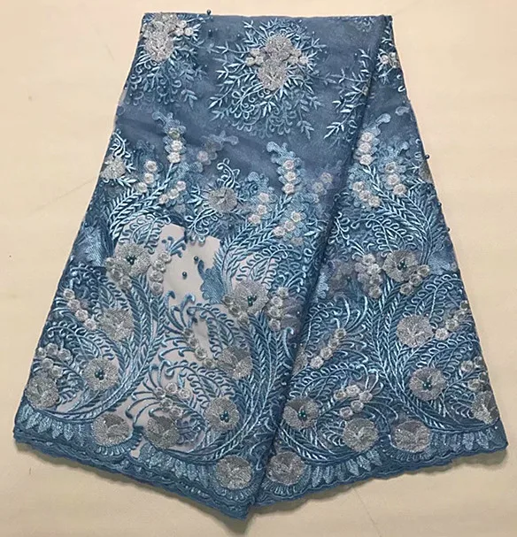 

African Lace Fabric Embroidered African French Lace Fabric African French Net Tulle Lace Fabric For Wedding JFMA303