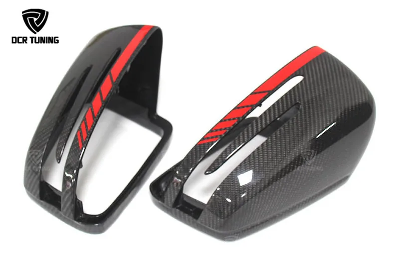 Mercedes Carbon Mirror W204 W207 W212 W176 W218 W221 Mercedes A C CLS E CLA Class Cubierta de espejo de carbono 1 1 Reemplazo (4)