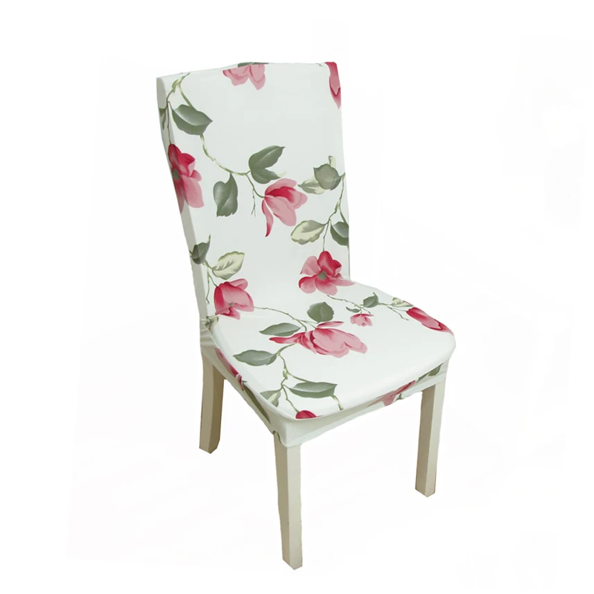 Buy Comwarm Nordic Floral Printed Dining Chair Cover Geometric Plants Leaves