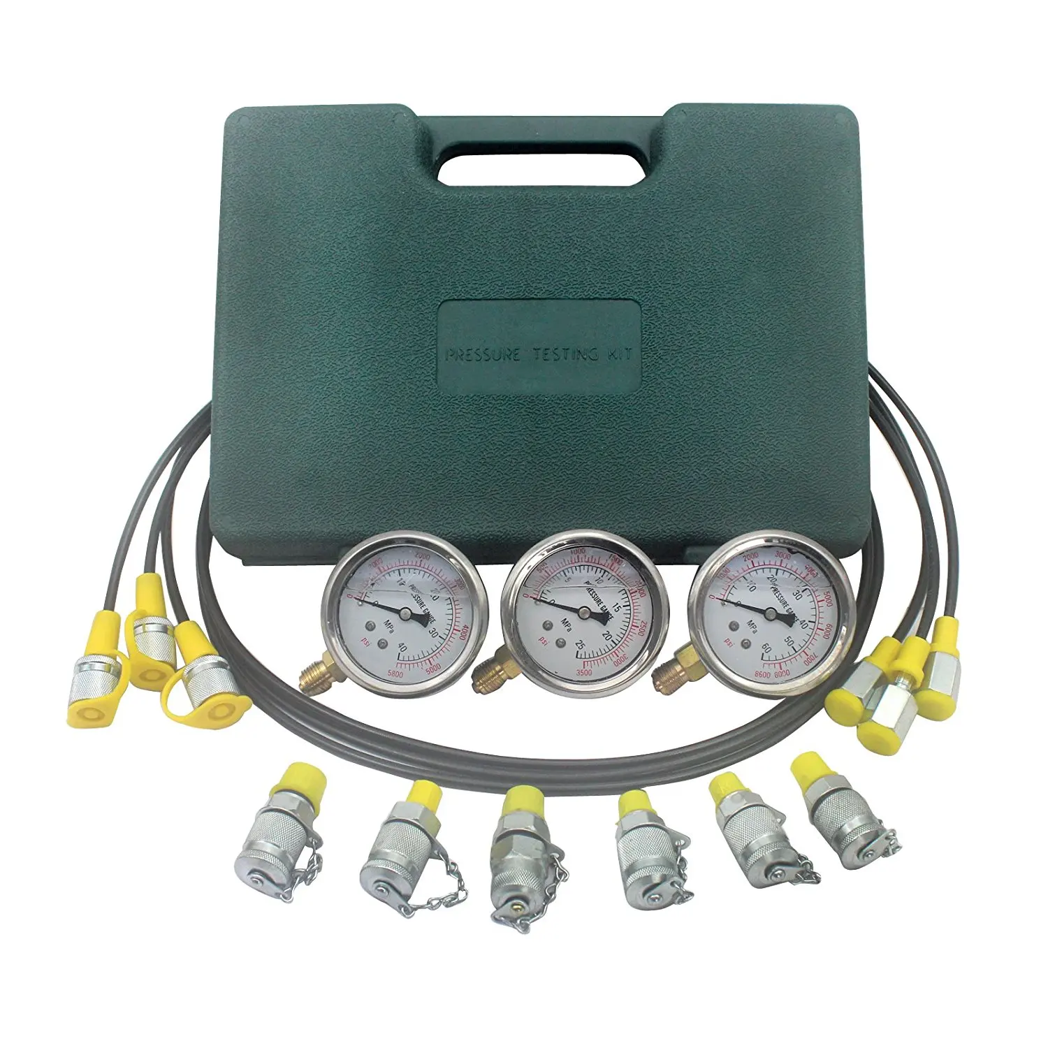 Excavator Hydraulic Kit Stainless Steel Pressure Gauge Hydraulic