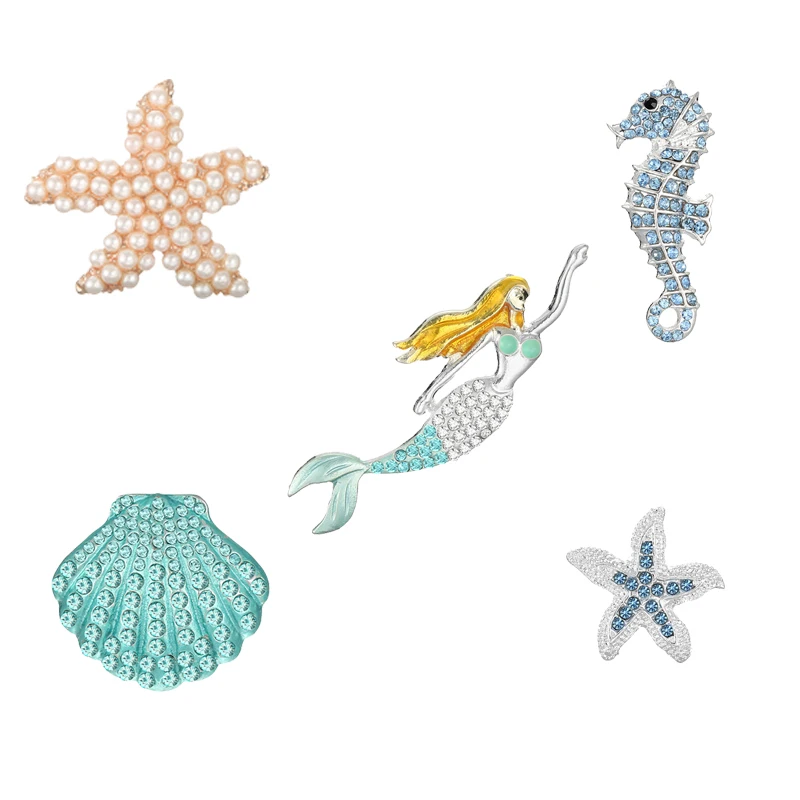 

Rhinestone button mix summer style starfish Mermaid shell flatback for DIY crafts invitation Accessories 10PCS/lot(BTN-M6)