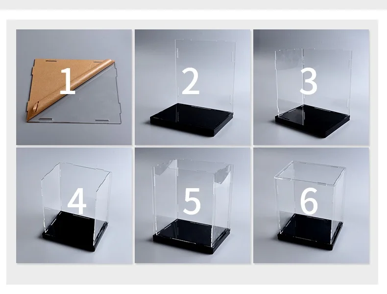 40X20X20CM High transparent acrylic display box Garage Kit Clay Model Cover Customized toy dustproof box