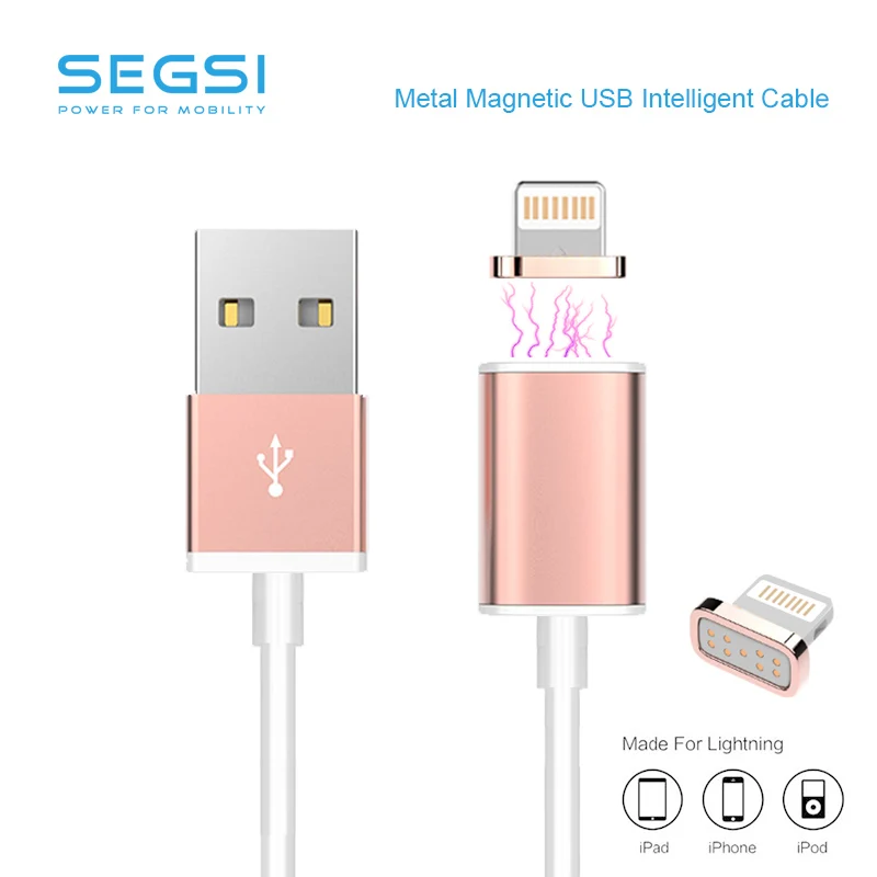 Original 2A Magnetic Charger USB Cable Adapter For iPhone 5S 5C 6 6S Plus iPad 4 5 Air Mini 3 iPod 5 Magnet Charging Sync