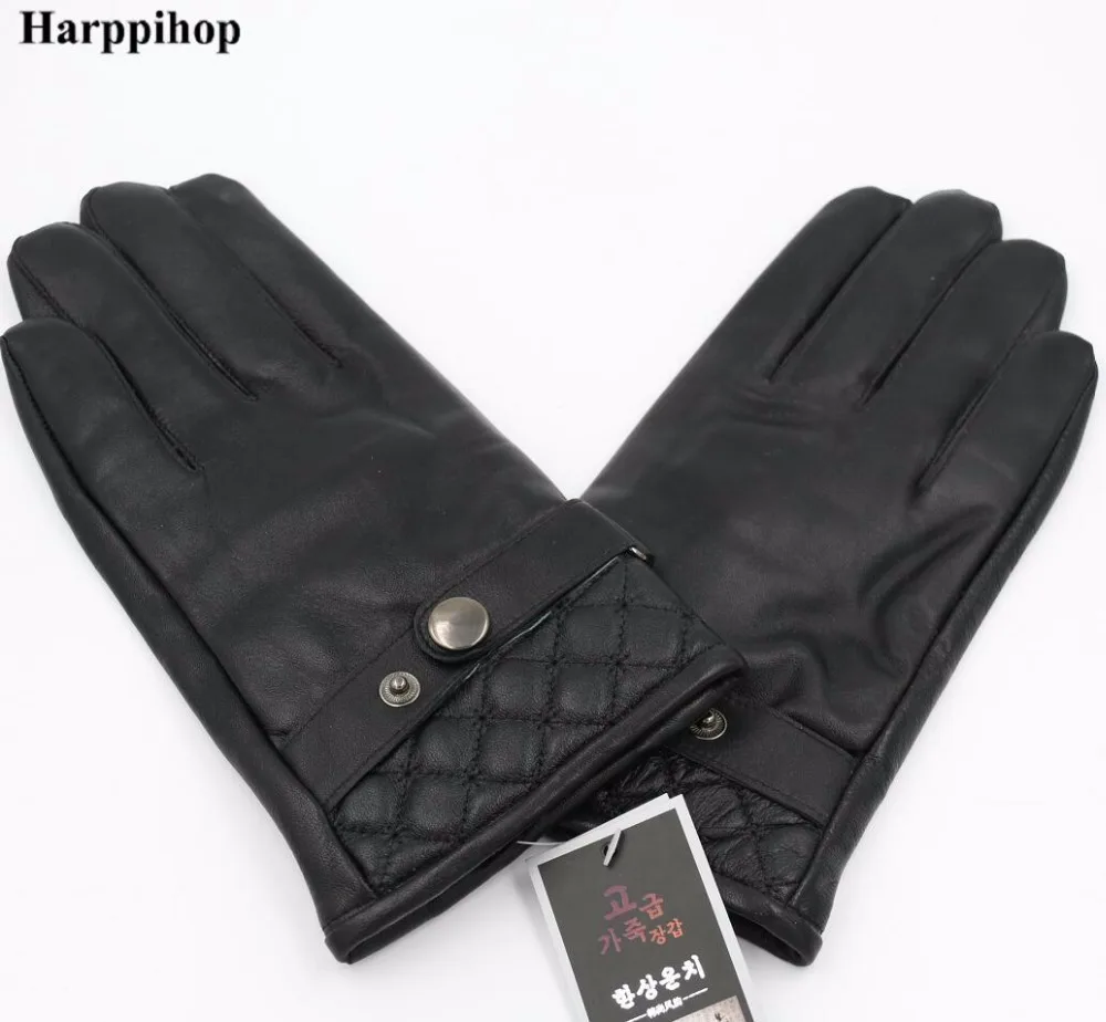 New Designer Luxury Mens Gloves High Quality Genuine Leather sheepskin