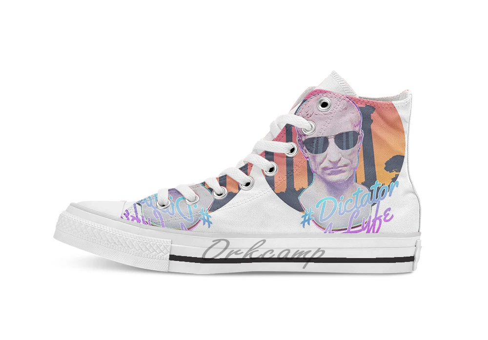 

Dictator 4 Lyfe Unisex High Top Canvas flat Casual Custom shoes Drop Shipping